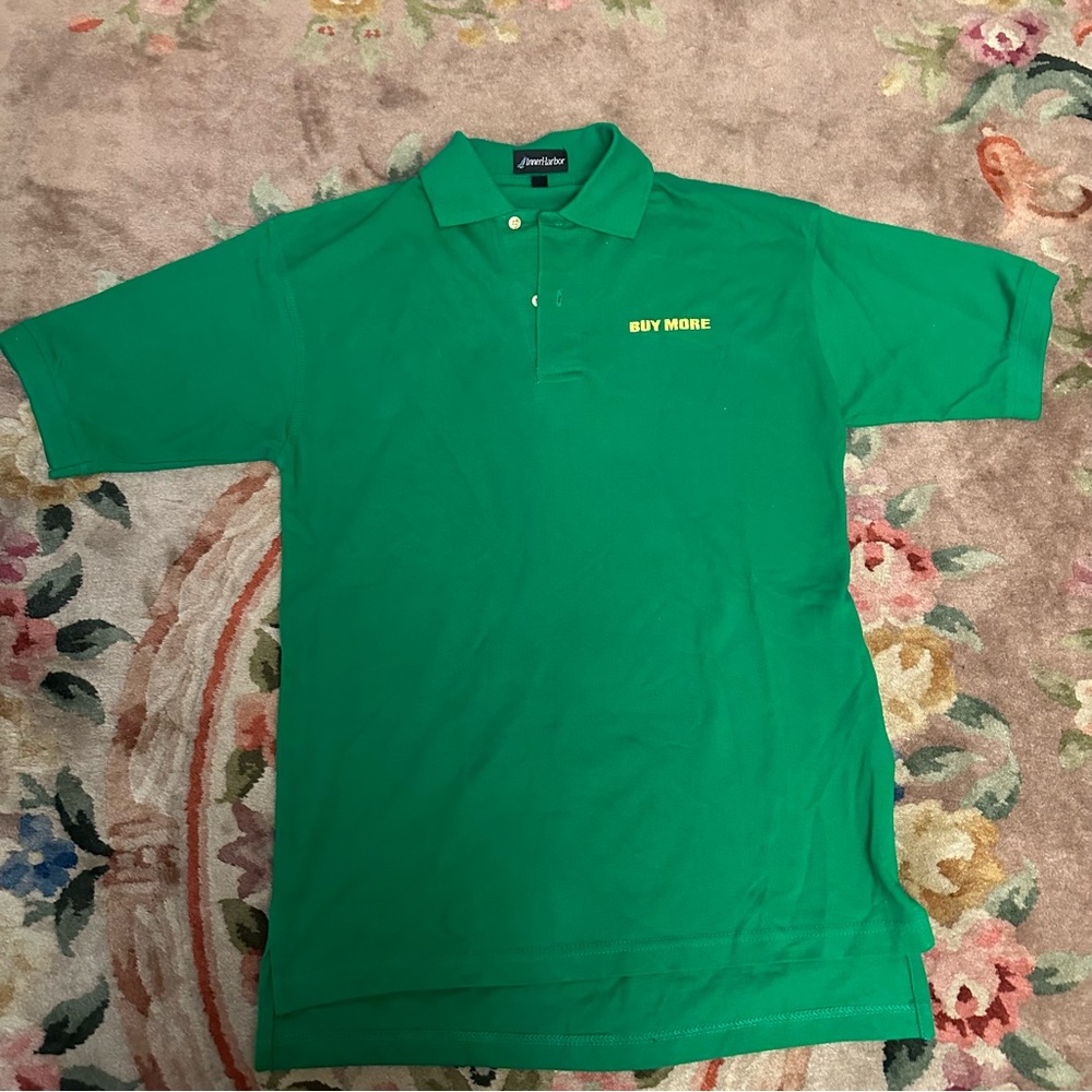 CHUCK (Tv SHOW) BUY MORE green polo shirt